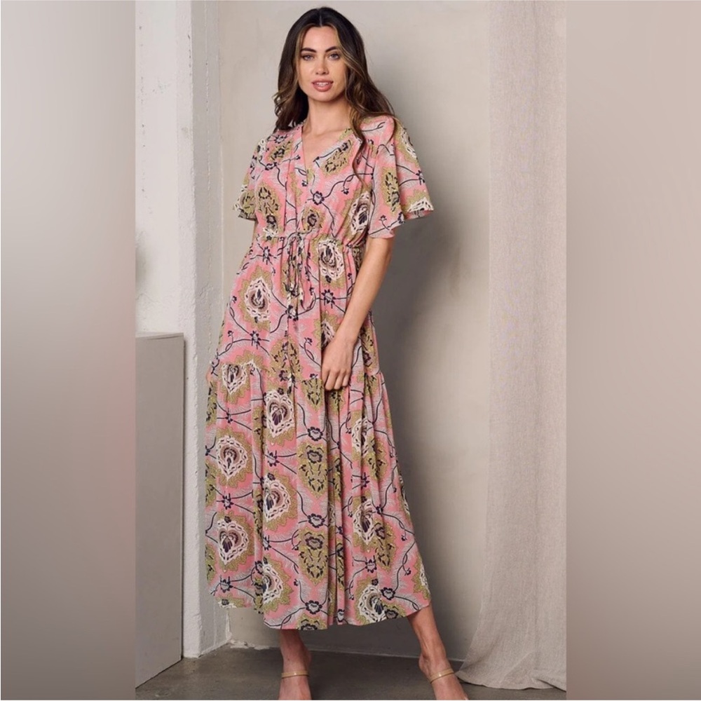 Never worn Pink Maxi Dress